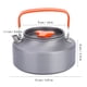 thumbnail image 5 of M Buder Tetera de Aluminio 1.1L para Acampar Senderismo Cocina Mango Naranja, 5 of 9