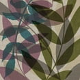 thumbnail image 2 of Emery, Kristin 26x26 White Modern Wood Framed Museum Art Print Titled - Purple Green Leaves Mate, 2 of 4