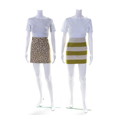 

Pre-owned|J Crew Womens Mini Skirts Beige Cotton Size 6 Lot 2