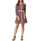 thumbnail image 1 of INSPIRE CHIC Camisa de vestido de flores vintage de manga larga con cuello contrastante y botones para mujer S Azul, 1 of 7