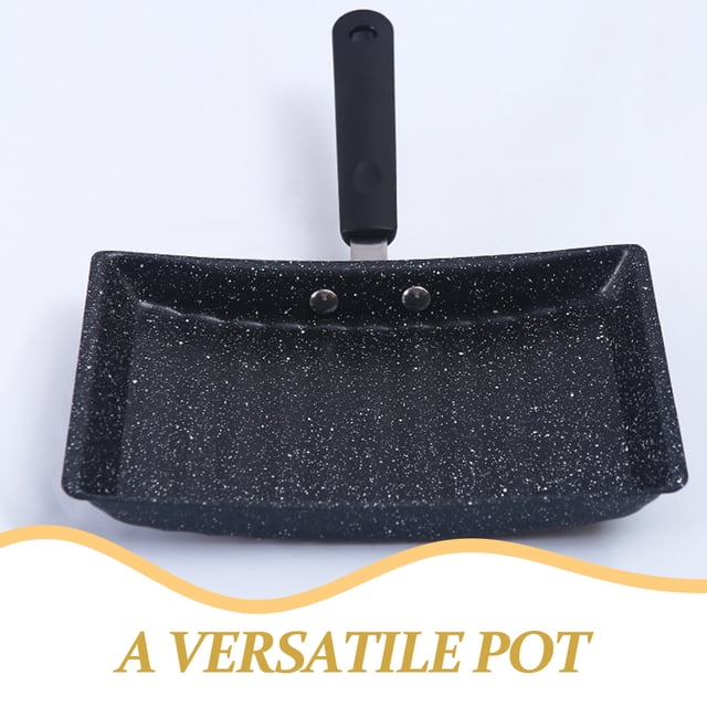 KAKOWELY non stick frying pan Nonstick Grill Pan Versatile Griddle Cooking Pan Skillet Indoor Outdoor Grilling Skillet11.81"X8.86"X1.18"