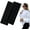 A-2xBlack, variant on BZUEPRS 7cm Wide Black Headbands for Women Men, 2pack Fashion Head Bands for Women's Hair, Soft Fabric Stretchy Hair Bands for Makeup, Yoga, Running, Sports (Black/White)