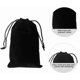 thumbnail image 3 of Bolsas de terciopelo LYSXP negras con cordón, 25 piezas de joyería de 20 x 30 cm, 3 of 7