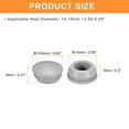 thumbnail image 2 of Uxcell 15pack Silicone Plugs, Rubber Round Snap in Locking Hole Plugs Waterproof Hole Plug for 14-15mm Hole, Grey, 2 of 6