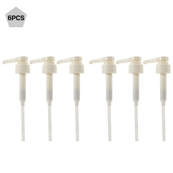 ACDANC 6pcs Syrup Pumps Replacement Pumps Coffee Creamer Pump Plastic Dispensing Pump for Bottle