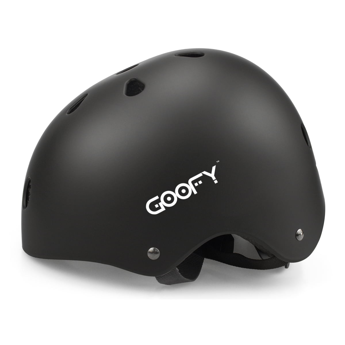 GOOFY All Purpose Rider Helmet Impact Resistance Ventilation Multi-Sport for Youth & Adults (Matt Black, L)