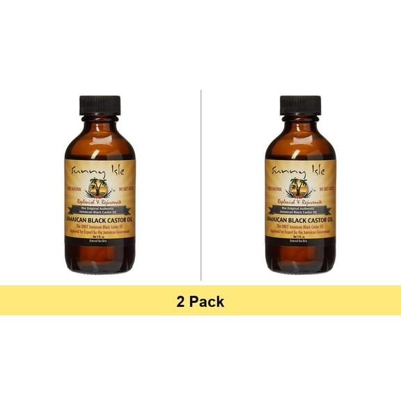 Sunny Isle Jamaican Black Castor Oil, 2 Oz - 2 Pack