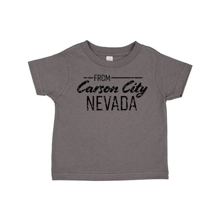

Inktastic From Carson City Nevada in Black Distressed Text Gift Toddler Boy or Toddler Girl T-Shirt