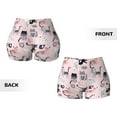 thumbnail image 5 of Picia Cat Printed Workout Shorts for Women Seamless Scrunch Butt Lifting High Waisted Yoga Gym Booty Running Moisture-wicking Short Pants-XX-Large, 5 of 9