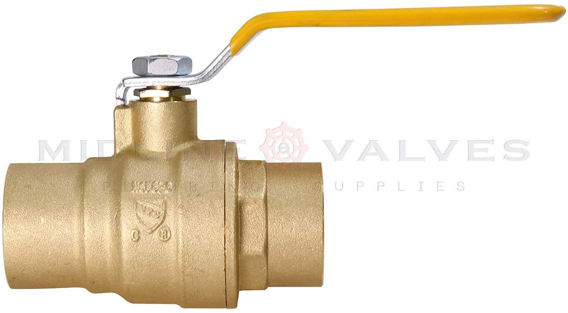 3/4 in. FIP x 3/4 in. FIP Premium Brass Full Port Ball Valve (10 Pack)