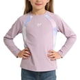 thumbnail image 3 of Ultrave Girls Running Tops Dry Fit Long Sleeve Tee Crewneck Lightweight Workout T-shirt for 5-15Y, 3 of 6