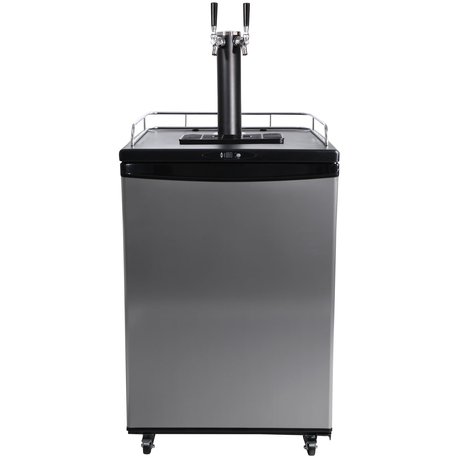 VEVOR Beer Kegerator Draft Beer Dispenser Full Size Keg Refrigerator Dual Tap