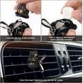 thumbnail image 5 of Ambientador de avión vintage, ambientador con clip para ventilación de coche con 2 tabletas de aromaterapia, accesorio personalizado para ventilación de aire con hélice giratoria para coche, ventilador (negro) Sincero Electrónica, 5 of 5