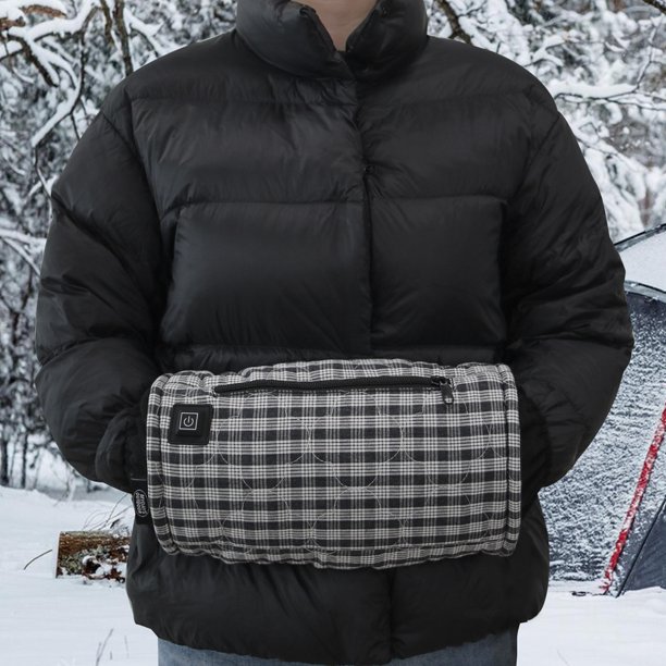 Calentadores eléctricos de mano Bolsa de calentamiento rápido 3 modos de calefacción para invierno (cuadros) Calentador de manos calentado