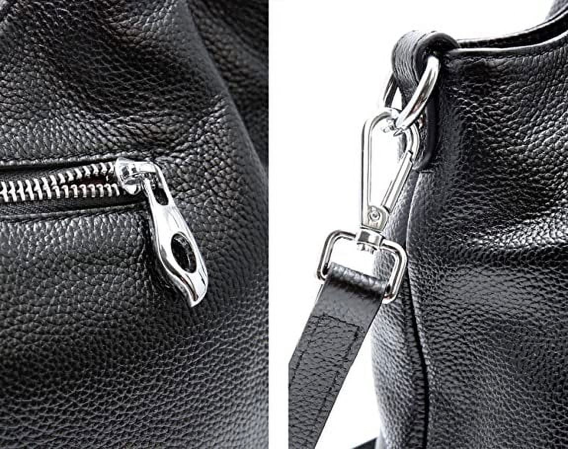 JUYGO Women Satchels Genuine Leather Top Handle Handbags Work Tote Shoulder Bags Crossbody Purses