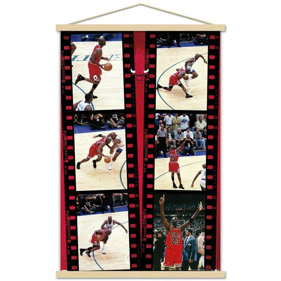 Michael Jordan - Final Sequence Wall Poster with Magnetic Frame, 22.375" x 34"