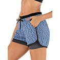 thumbnail image 6 of Women's 2 in 1 Running Shorts Workout Athletic Gym Yoga Shorts with Pockets, 6 of 8