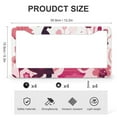 thumbnail image 3 of 2 PCS Happy Mothers Day Love Hearts Pink Flowers License Plate Frame Mom Birthday Gifts Standard Car Tag Cover Holder Metal 2 Hole for Men/Women, 3 of 6