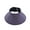 Purple, variant on huanledash Empty Top Back Split Bowknot Decor Sun Hat Sweat Absorbing Sun Protection Thin Wide Large Brim Pure Color Beach Hat Fashion Accessories