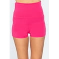 thumbnail image 5 of Simply Fashion Active Foldover Banded Wait Basic Yoga Short Pants, bubblegunpink-MEDIUM, 5 of 5