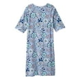 thumbnail image 2 of Women’s Open Back Adaptive Nightgown - Short Sleeve Nightgown for Seniors - Garden Song LGE, 2 of 3