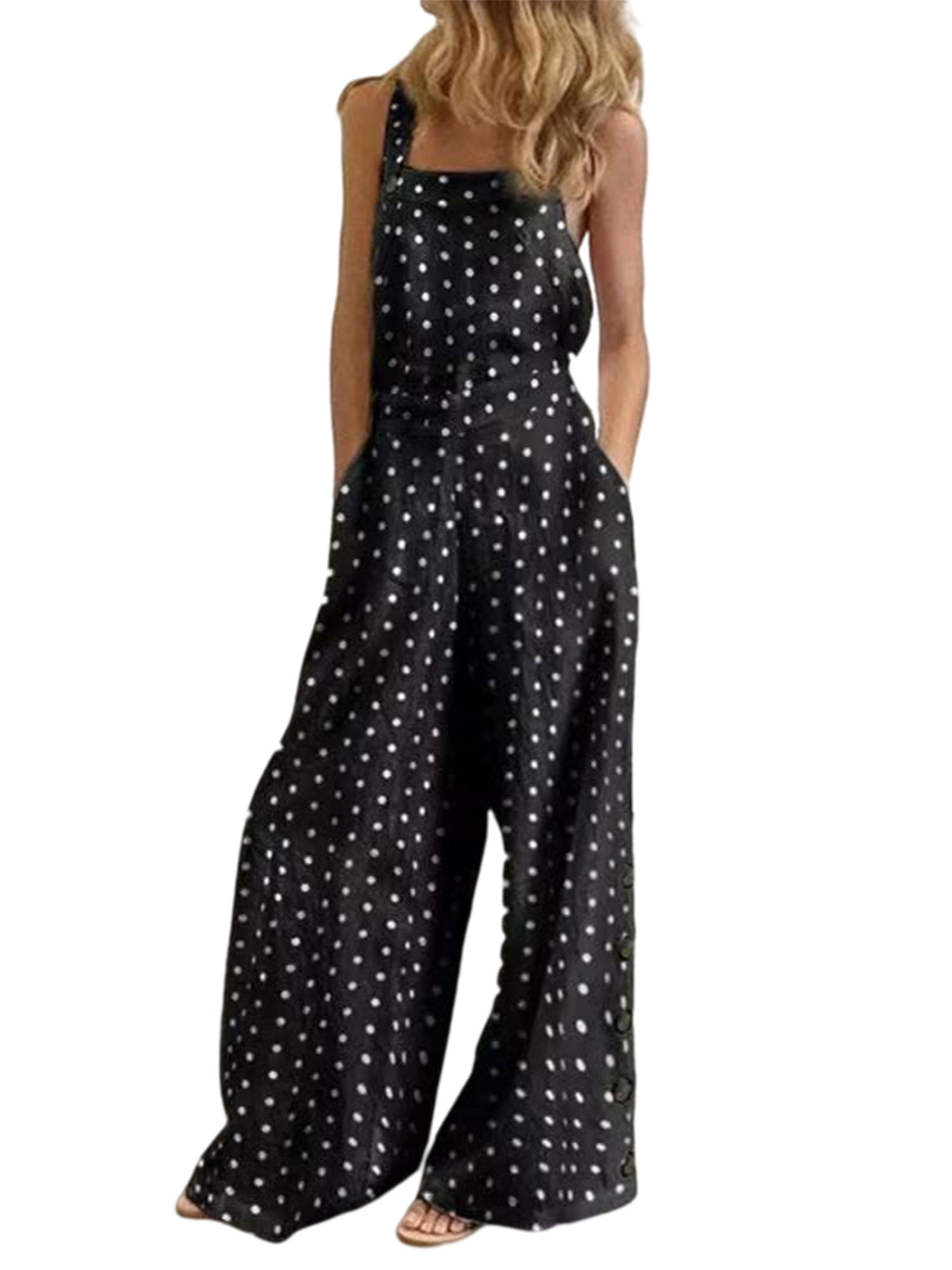 New Strappy V Neck Floral Print Tie Up Bow Wide Leg Trousers Cami Jumpsuit New Strappy V Neck Floral Print Tie Up Bow Wide Leg Trousers Cami Jumpsuit
