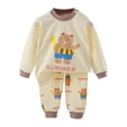 thumbnail image 5 of Cozy Pajamas For Little/Big Trendy Boys Long Sleeves Soft PJs Set Kid 6-12 Months 12-24 Months 2t 3t 4t 5t 6t 7t 8t 9t Children(Beige,5-6 Years), 5 of 5