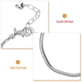 thumbnail image 2 of 5 pulseras de metal con cadenas de hueso de serpiente para mujer, pulseras decorativas DIY., 2 of 7