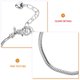 thumbnail image 2 of 5 pulseras de metal con cadenas de hueso de serpiente para mujer, pulseras decorativas DIY., 2 of 7