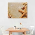 thumbnail image 2 of Orinice Starfish Butterfly Sandy Beach Fine Art Aesthetic Poster & Print Wall Painting for Home Decor 20x16in, 2 of 6
