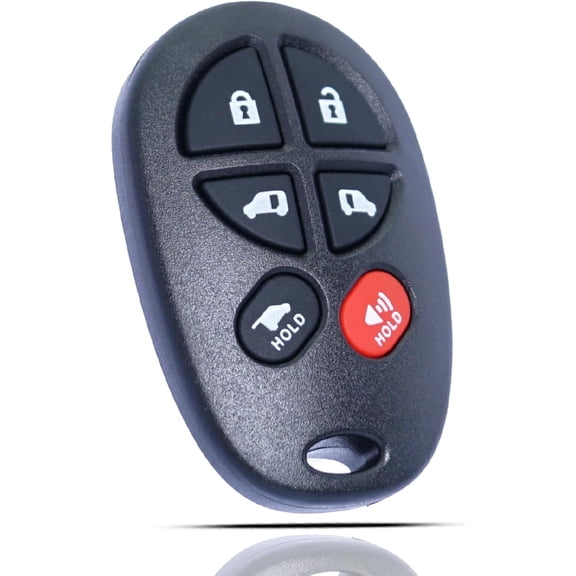 Key Fob Remote Replacement Fits for Toyota Sienna 2004 2005 2006 2007 2008 2009 2010 2011 2012 2013 2014 2015 2016 2017 GQ43VT20T Keyless Entry Remote Control 89742-AE050 (Pack of 1)