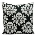 thumbnail image 2 of Michael Amini Pillow Black Silver Damask Pillow, 2 of 2