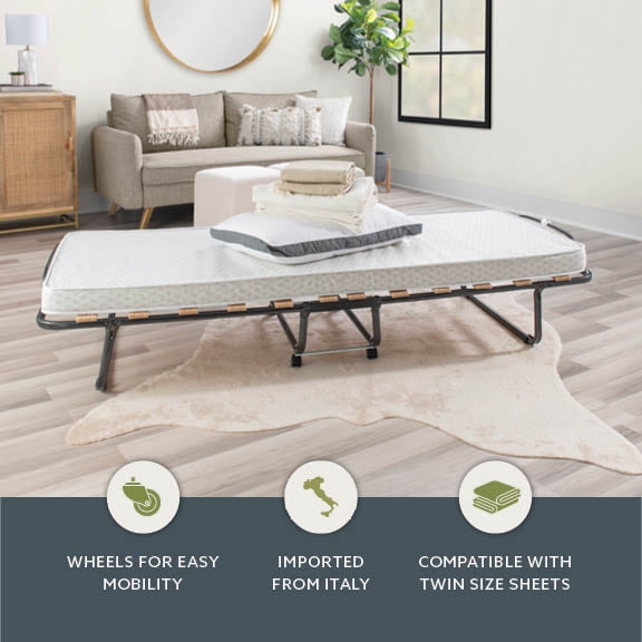 Hazel Grove Domani Folding Rollaway Guest Bed with 4