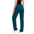thumbnail image 4 of Neewe Joggers for Women with Pockets Elastic Waist Workout Sport Gym Pants | Straight Petite-friendly for Lounge Yoga Running Travel, 4 of 4