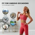 thumbnail image 3 of Women Sport Bra and Shorts Set 2 Piece Adjustable Spaghetti, 3 of 8