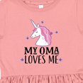 thumbnail image 4 of Inktastic My Oma Loves Me Girl Unicorn Girls Toddler Dress, 4 of 5