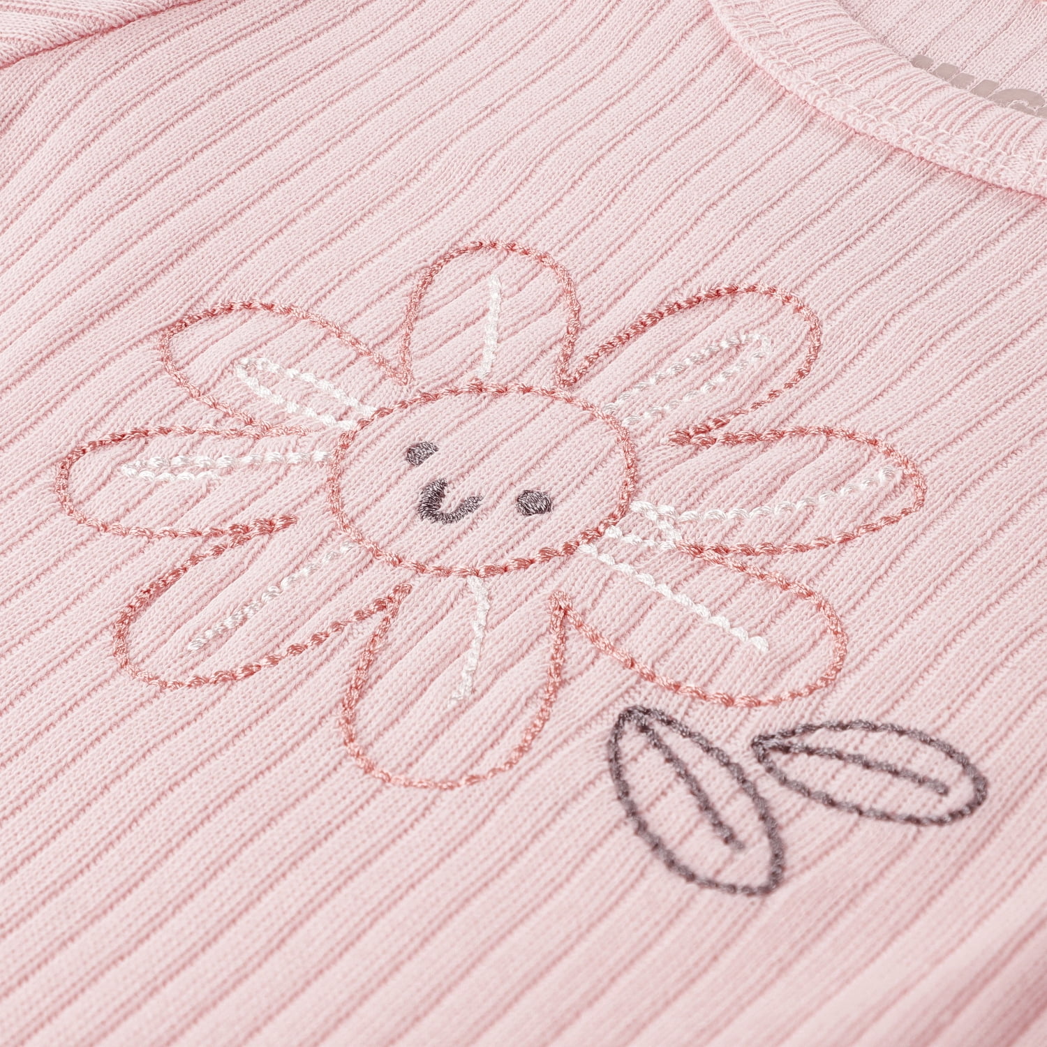 Huggies Baby Girls 3 Pack Organic Cotton Bodysuits, Sizes NB-9M