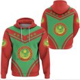 thumbnail image 3 of Sudadera con capucha con estampado de la bandera de Mauritania y el emblema nacional de MR para hombre, ropa informal, sudadera deportiva para niño y niña, 3 of 5