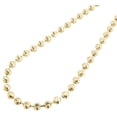 thumbnail image 4 of 10k Yellow Gold Moon Cut Style Link New Solid Chain Necklace (5mm) 36", 4 of 5