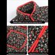 thumbnail image 4 of Chaqueta Acolchada Corta con Estampado Floral Vintage para Mujer, Chaqueta Corta Abierta Al Frente, Ropa de Abrigo Floral Pequeño Negro S, 4 of 10