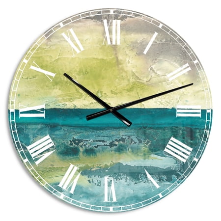 Designart 'Beyond the Horizon I' Traditional wall clock