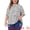 White, variant on Women's Plus Polka Dots Print Ruffle Hem Mock Neck Blouse 3X Orange