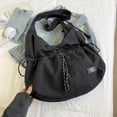 thumbnail image 7 of URSOFINE Nylon Drawstring Hobo Shoulder Bag, Lightweight Casual Crossbody Tote with Adjustable Strap, Spacious Commuter Sling Bag for Women, 7 of 7