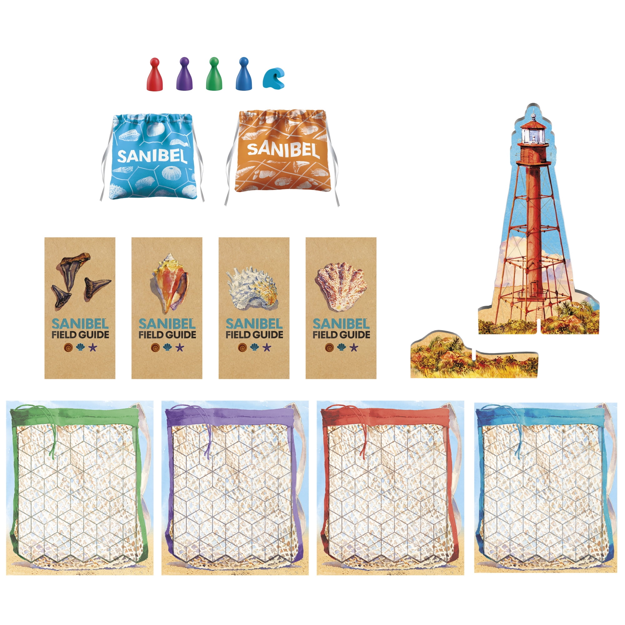 Sanibel Board Game, Relaxing Tile Placement Family Game About Collecting Shells, Fun Summer Activities for Kids & Families, Birthday Gifts, Ages 10+