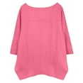 thumbnail image 6 of DxhmoneyHX Womens Oversized T Shirts Batwing Sleeve Tunic Tops Casual Summer Loose Fit Cute Basic Flowy Blouses, 6 of 8