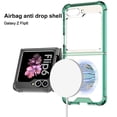 thumbnail image 6 of Allytechgroup Clear Case for Samsung Galaxy Z Flip 4, Support Wireless Charging Anti-Yellowing Slim Lightweight Shockproof Magnetic Protective Back Cover for Samsung Galaxy Z Flip 4, Blue, 6 of 6