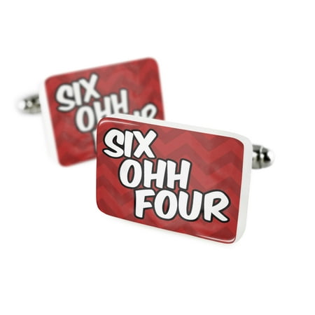 Cufflinks 604 Port Mellon, BC redPorcelain Ceramic NEONBLOND