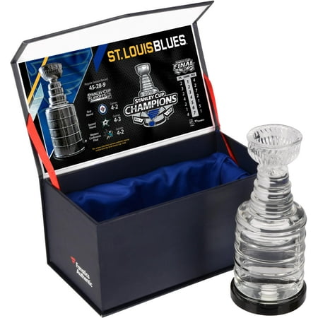 Louis Rams Crystal Mug (St. Louis Blues 2019 Stanley Cup Champions Crystal Stanley Cup - Filled with Ice from the 2019 Stanley Cup Final - Fanatics Authentic)