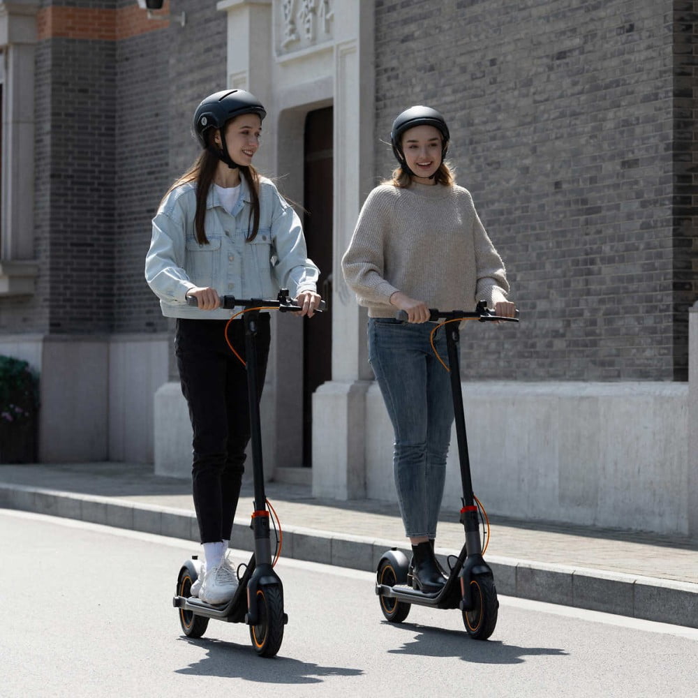 Restored Segway Ninebot KickScooter F35, 25 Mi Range & 18.6 MPH, 10" Tire, Dual Braking System and Cruise Control, Electric Commuter Scooter (Refurbished)