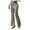 Coffee, variant on GEWSEY Women's Stacked Fuzzy Pants High Waist Black and White Striped Bell Bottoms Street Casual Sweatpants (Coffee, XL)